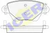 181381 Тормозные колодки задние (16.90mm) Renault Kangoo 01-,Citroen Xsara 98- ICER підбір по vin на Brocar
