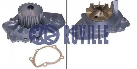 65912 Насос водяний Citroen BX 1.7D/1.9D 86-; 1.7TD 88-; Xantia 1.9D/TD 93- RUVILLE підбір по vin на Brocar