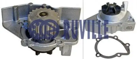 65904 Насос водяний Citroen BX 1.6/1.9/16V 92-; Peugeot 305/306/309/405 RUVILLE підбір по vin на Brocar