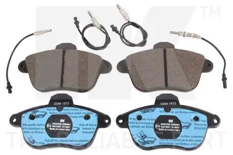 223725 Гальмівні колодки передні (17.0mm) Peugeot 605 03/91- (Bendix) NK підбір по vin на Brocar
