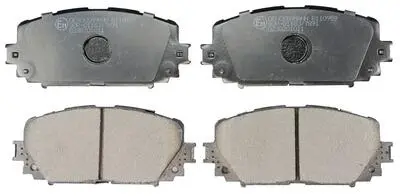B110959 Гальмівні колодки передні (18.2mm) Toyota Yaris 1.0/1.8 06- DENCKERMANN підбір по vin на Brocar