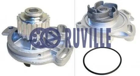 65458 Насос водяний VW LT 2.4 D (6 цил.); Audi 100 2.0 D / TD (5 цил.) RUVILLE підбір по vin на Brocar