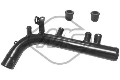 03182 Патрубок системи охолодження Opel Astra 1.4/1.6,Vectra METALCAUCHO підбір по vin на Brocar