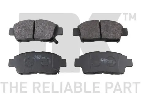 224547 Гальмівні колодки передні (16.5mm) Toyota Yaris 99- NK підбір по vin на Brocar