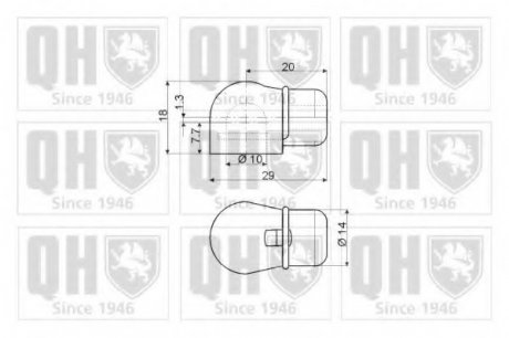 128283 Газовая пружина задней двери Ford Sierra Tournier QUINTON HAZELL підбір по vin на Brocar