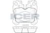 Тормозные колодки задние Lexus 460/460L 2009- 181936