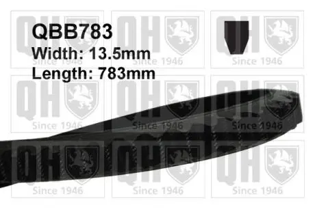QBB783 Ремень клиновидный 13х783 QUINTON HAZELL подбор по vin на Brocar