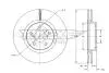 TX7323 TARCZA HAMULC. TOYOTA AVENSIS 05-09 TOMEX підбір по vin на Brocar