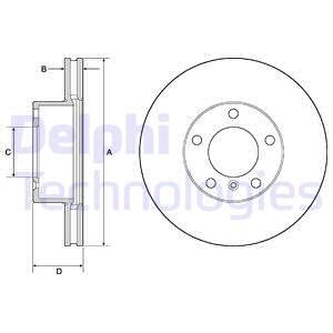 BG9145C Tarcza ham. MERCEDES malowana G55 DELPHI підбір по vin на Brocar