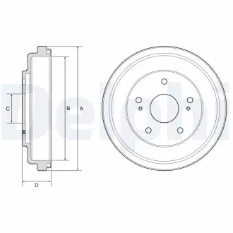 BF609 Bęben ham. SX4, SX4 Classic DELPHI підбір по vin на Brocar