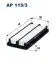 AP1153 FILTR POW. &quot;FIAT 124 SPIDER, MAZDA MX-5&quot; FILTRON підбір по vin на Brocar