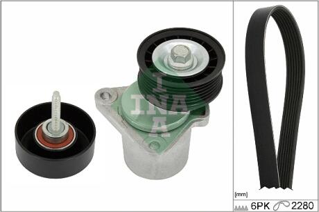 529039810 ZESTAW PASKA PK FORD TRANSIT 06-14 INA підбір по vin на Brocar