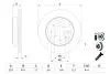 0986479E75 TARCZA HAM. SUZUKI WAGON R 1.3 05- BOSCH підбір по vin на Brocar