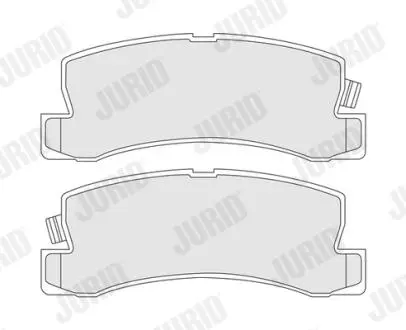 572188J Комплект тормозных колодок, дисковый тормоз JURID подбор по vin на Brocar
