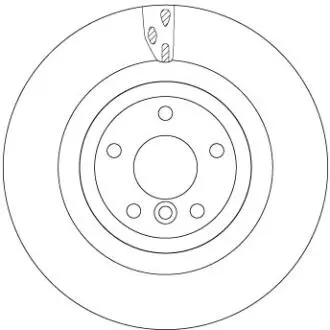 DF6969S TARCZA HAM. JAGUAR XE 2.0 17- TRW підбір по vin на Brocar