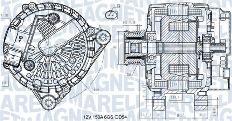 063731472410 ALTERNATOR FORD MAGNETI MARELLI підбір по vin на Brocar