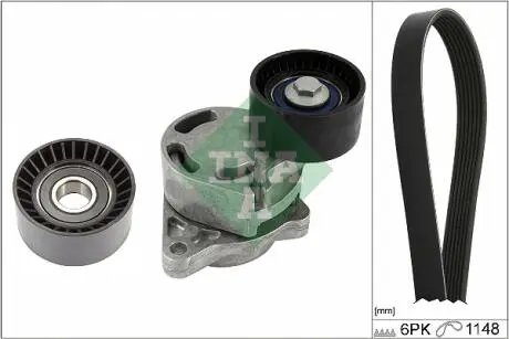 529040710 Комплект ремня генератора Renault Trafic /Master 2.2/2.5dCi 00- (6PK1148) INA подбор по vin на Brocar