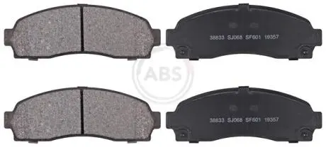38833 Комплект тормозных колодок, дисковый тормоз A.B.S. подбор по vin на Brocar