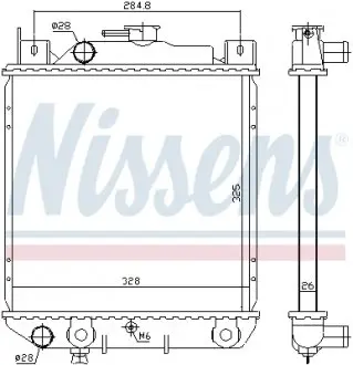 64083 Радіатор, охолодження двигуна NISSENS підбір по vin на Brocar