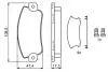 0986495456 Тормозные колодки перед. FIAT Uno 1,0/1,5 89-02 SEAT Ibiza-93 BOSCH підбір по vin на Brocar