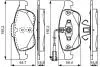 0986495312 ALFA ROMEO К-т передних торм. колодок Giulietta 1,4-1,6 10- BOSCH підбір по vin на Brocar