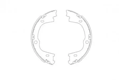 KBS3406 Комплект тормозных колодок, стояночная тормозная система KAVO подбор по vin на Brocar
