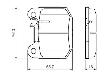 0986495440 Тормозные колодки задн.(без датч.) DB W163 (ML-klasse) BOSCH підбір по vin на Brocar