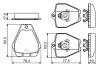 0986494215 Тормозные колодки передние Audi A8 2.5TDI/3.7 -02 BOSCH підбір по vin на Brocar
