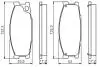 0986495130 MITSUBISHI К-т тормозных колодок передних Canter BOSCH підбір по vin на Brocar