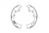 KBS9913 PARTS TOYOTA Щеки тормозные Hilux VII 2.5D 05- KAVO підбір по vin на Brocar