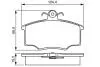 0986495340 Колодки гальмівні передн. 80, VW Passat -88 BOSCH підбір по vin на Brocar