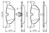 0986495470 Тормозные колодки задн. BMW E36/46, E85 BOSCH підбір по vin на Brocar