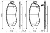 0986495443 Тормозные колодки передние TRANSIT 00- BOSCH підбір по vin на Brocar