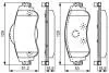0986495304 Торм.колодки передн. C4 09- BOSCH підбір по vin на Brocar