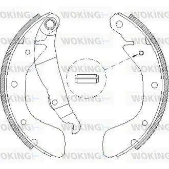 Z439800 Колодки гальмівні барабанні WOKING підбір по vin на Brocar