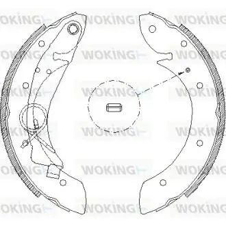 Z441900 Колодки гальмівні барабанні WOKING підбір по vin на Brocar