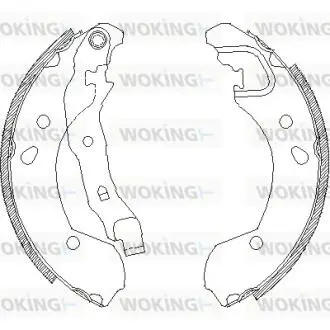 Z416800 Колодки тормозные барабанные WOKING подбор по vin на Brocar