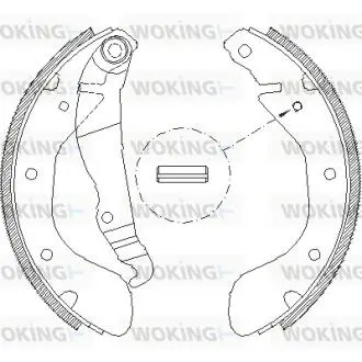 Z430700 Колодки тормозные барабанные WOKING подбор по vin на Brocar