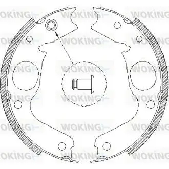 Z414800 Колодки тормозные барабанные WOKING підбір по vin на Brocar