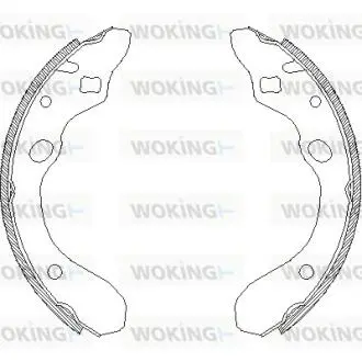 Z414700 Колодки тормозные барабанные WOKING подбор по vin на Brocar