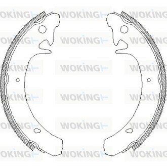 Z412900 Колодки тормозные барабанные WOKING подбор по vin на Brocar