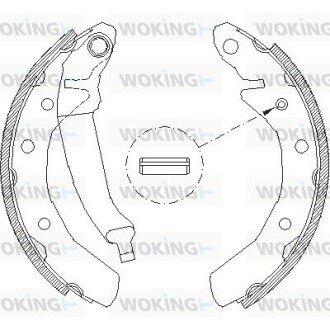 Z408600 Колодки тормозные барабанные WOKING подбор по vin на Brocar