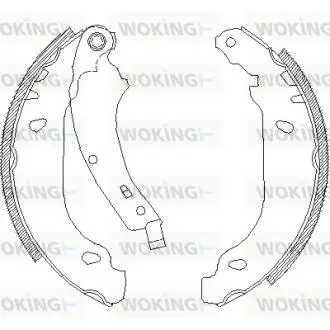 Z407400 Колодки тормозные барабанные WOKING подбор по vin на Brocar
