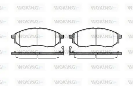 P952314 Колодки тормозные WOKING подбор по vin на Brocar