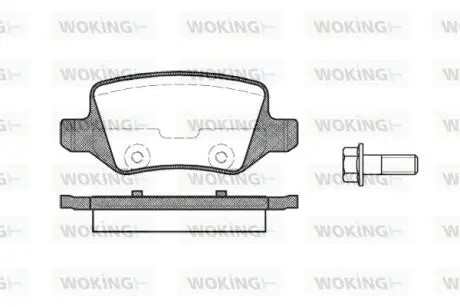 P918300 Колодки гальмівні WOKING підбір по vin на Brocar