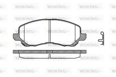 P904312 Колодки гальмівні WOKING підбір по vin на Brocar