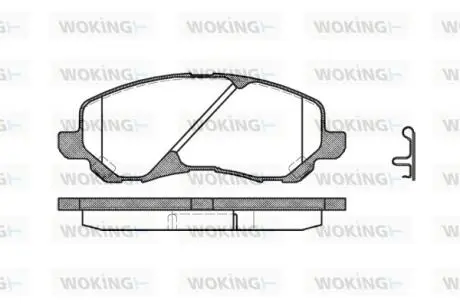 P904302 Колодки гальмівні WOKING підбір по vin на Brocar