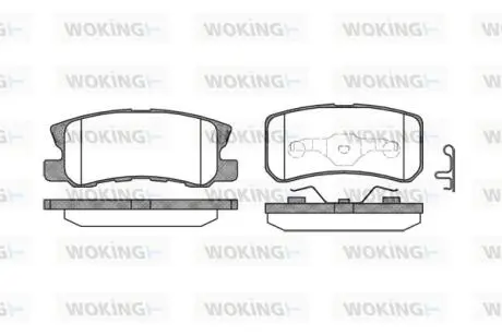P903302 Колодки гальмівні WOKING підбір по vin на Brocar