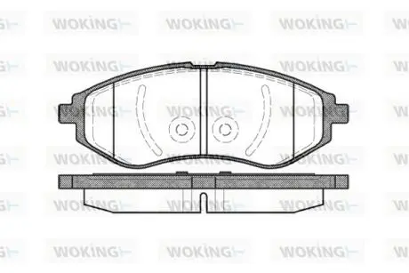 P886300 Колодки гальмівні WOKING підбір по vin на Brocar