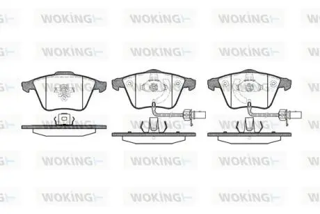 P864312 Колодки гальмівні WOKING підбір по vin на Brocar